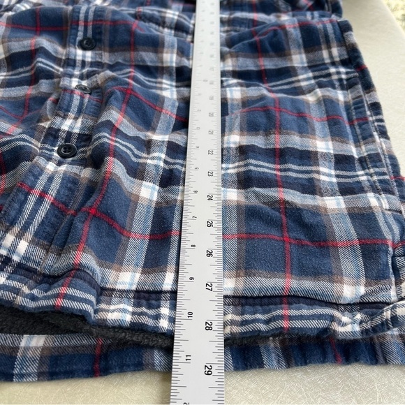 L.L. Bean Traditional Fit Fleece-lined Flannel with pockets Men Size Med… - Picture 4 of 7